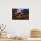 Poussin - landschap met de as van de foton poster (Keuken)