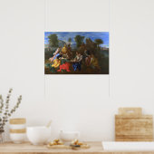 poussin - vinden van moses poster (Keuken)