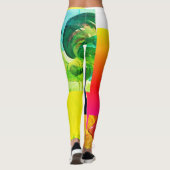 Poussins chauds leggings Abstraits (Dos)