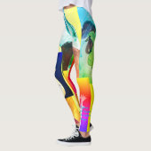 Poussins chauds leggings Abstraits (Gauche)
