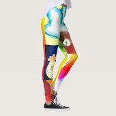 Poussins chauds leggings Abstraits (Droite)