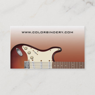 Poussoir de guitare - carte de visite électrique