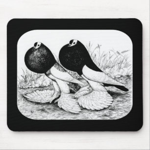 Pouter Pigeons omdraaien Muismat