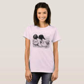 Pouter Pigeons omdraaien T-shirt (Voorkant volledig)