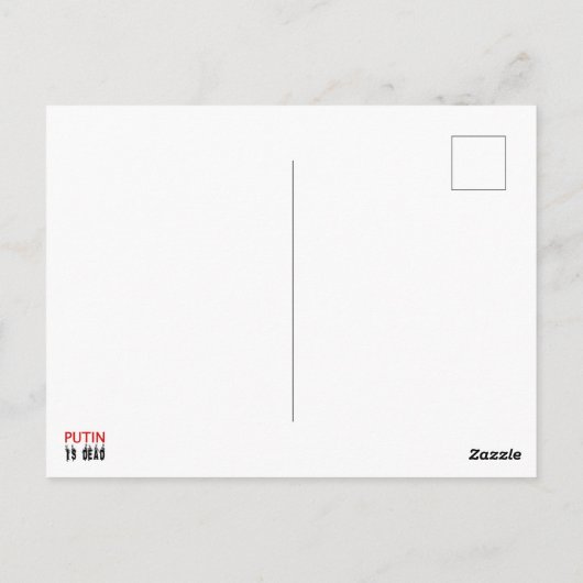 Poutine est une carte postale morte ! (Dos)