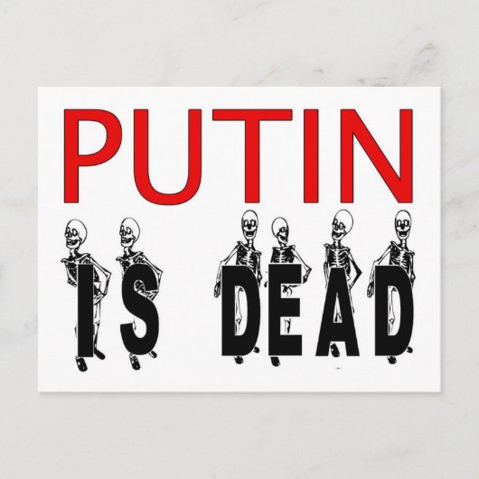 Poutine est une carte postale morte ! (Devant)