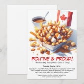 Poutine et Fierté – Invitation à une fête gastrono (Devant / Derrière)