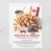 Poutine & Fiers - Invitation de la fête alimentair (Devant / Derrière)
