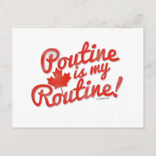 Poutine is mijn Routine Briefkaart