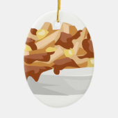 poutine keramisch ornament (Voorkant)