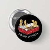 Poutine 'Made in Canada' friet Ronde Button 5,7 Cm (Voorkant /achterkant)