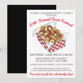 Poutine Quebec Canada Canadian Food Festival Party Kaart (Voorkant / Achterkant)