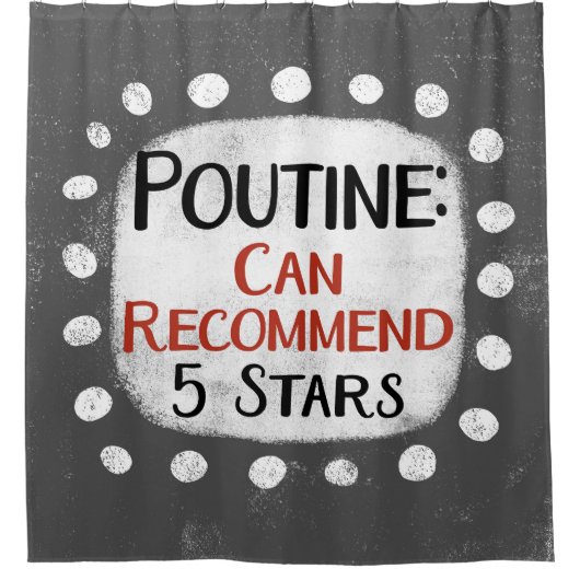 Poutine Review 5 étoiles Douche rideau (Devant)