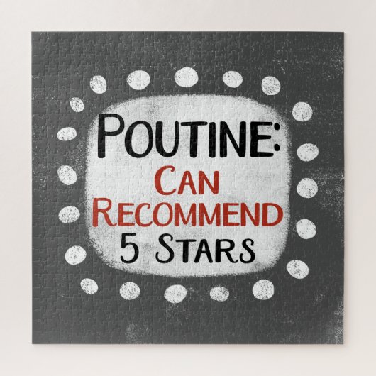 Poutine Review 5 étoiles Jigsaw Puzzle Puzzle (Vertical)