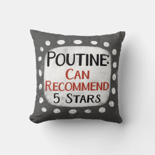 Poutine Review 5 Étoiles Lancer Oreiller