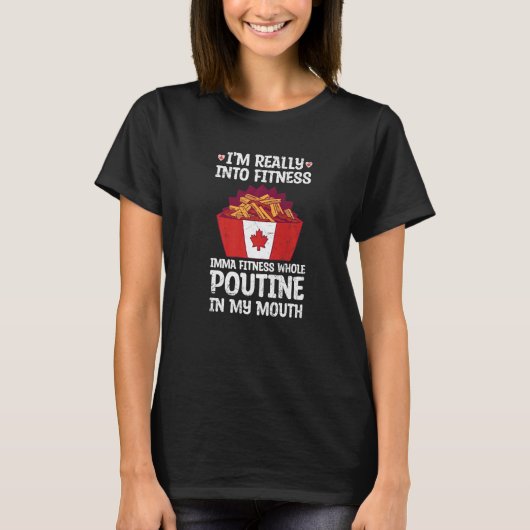 Poutine voor een Quebec Poutine T-shirt (Voorkant)