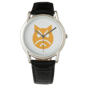 Pouting Emoji Cat Horloge