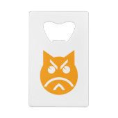 Pouting Emoji Cat Kredietkaart Flessenopener (Achterkant)