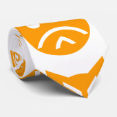 Pouting Emoji Cat Stropdas (Opgerold)