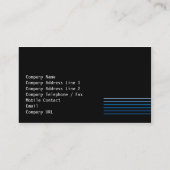 Poutres bleues Carte de visite Styliste (Dos)