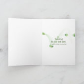 Poutres de soleil de forêt pour carte de sympathie (Intérieur)