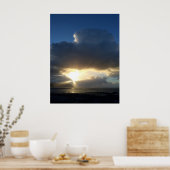 Poutres de soleil sur les affiches Conwy (Cuisine)