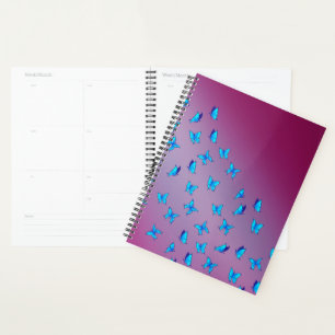 Poutres et papillons bleus Abstraits