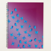 Poutres et papillons bleus Abstraits (Devant)