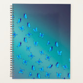 Poutres et papillons bleus Abstraits (Devant)