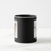  Pouty Face Cute Dog 40th Birthday Black Mok (Midden)