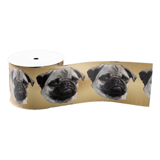 Pouty Pug Grosgrain Lint (Spoel)