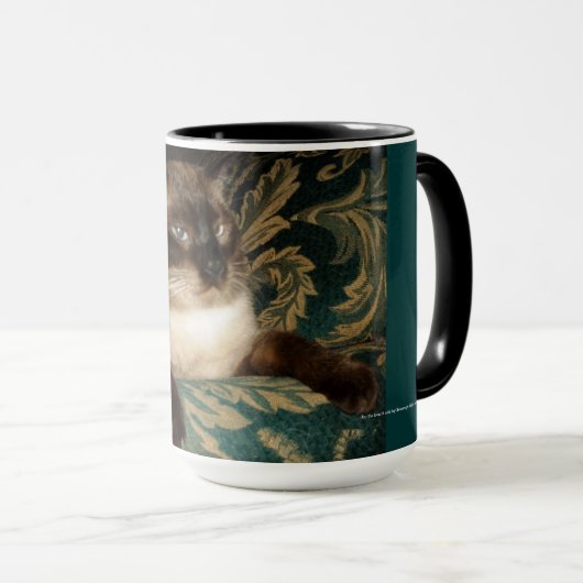 Pouty Siamese Chat Mug (Devant droit)