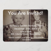 Pouvez-vous croire que j'ai 60 ans ? Invitation ph (Dos)