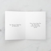 Pouvez vous être bénis ! Carte de voeux de Noël (Intérieur)