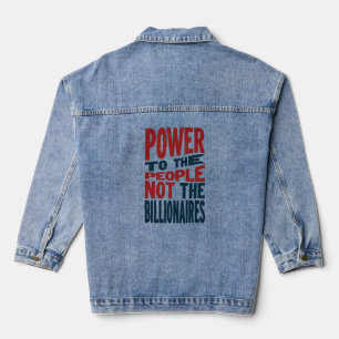 Pouvoir au peuple, pas aux riches - Slogan de la p