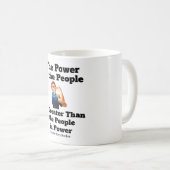 Pouvoir du peuple Café Mug (Devant droit)