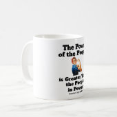 Pouvoir du peuple Café Mug (Devant gauche)