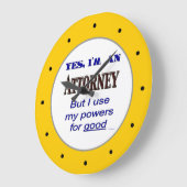 Pouvoirs du procureur drôle de bureau horloge mura (Angle)