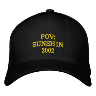POV SUNSHIN 2002 Embroidered Black  Geborduurde Pet