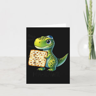 Pover Maror Ma-roar Dinosaur Funny Pesach Peuter Kaart