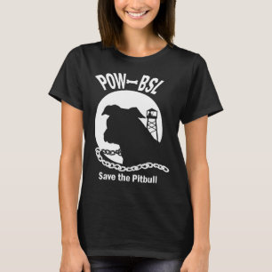 Pow BSL Red de Pitbull T-shirt