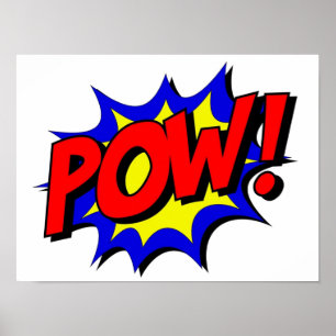 POW Comic Book Style Poster
