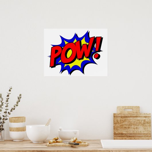 POW Comic Book Style Poster (Keuken)