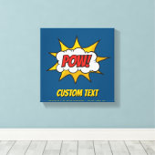 Pow Comic Geluidseffect Canvas Afdruk (Insitu (Houten vloer))