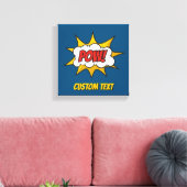 Pow Comic Geluidseffect Canvas Afdruk (Insitu (Woonkamer))