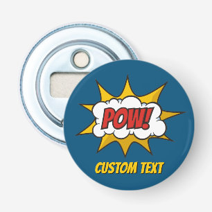 Pow Comic Sound-effect Button Flesopener