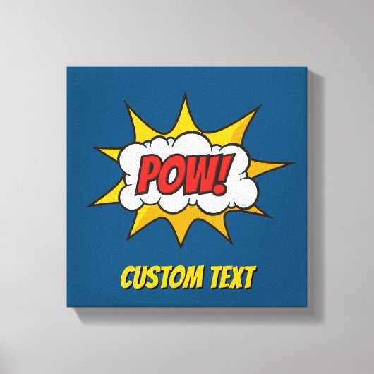 Pow Comic Sound-effect Canvas Afdruk (Voorkant)
