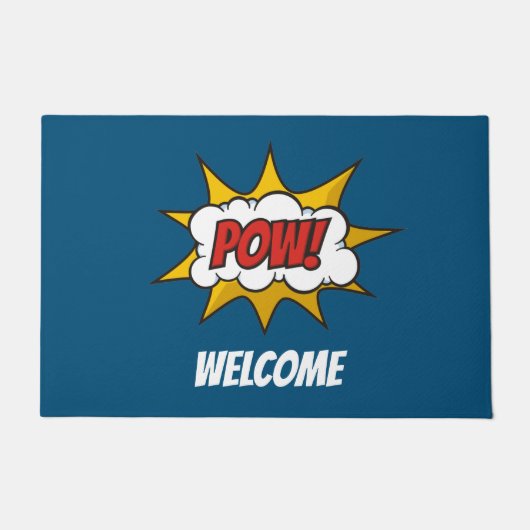 Pow Comic Sound-effect Deurmat (Voorkant)