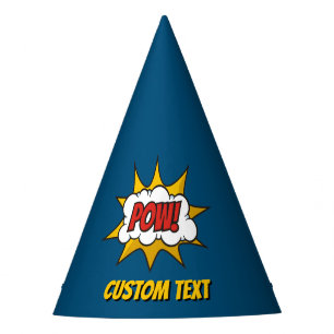 Pow Comic Sound-effect Feesthoedjes