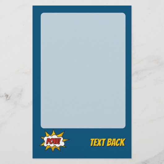 Pow Comic Sound-effect Flyer (Achterkant)
